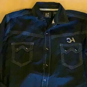 Mens XL Cowboyy Hardware pearl snap shirt. Excellent condition